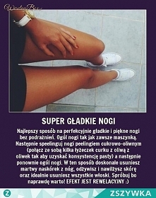 sposób na gładkie nogi