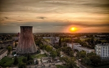 Łódź z lotu ptaka i to jeszcze w HDR Emotikon smile czyli spojrzenie na al. Politechniki i teren Politechniki Łódzkiej