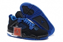 Retro Nike Shoes Air Jordan 4 Retro Shoes Black And Blue