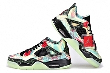 Air Jordan IV (4) Retro Multi Color Glow Mens Design