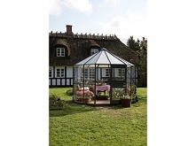 Dzięki serii DIAMOND zyskacie nie tylko szklarnie, lecz pawilon ogrodowy, w którym będziecie mogli z przyjemnością siedzieć od wczesnej wiosny aż do późnej jesieni. Dach składa ...