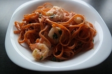 Krewetki w białym winie!