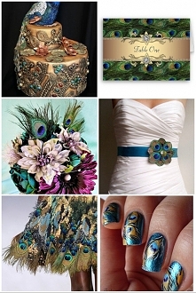 motyw pawiego pióra