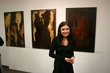 moje prace w Centrum Zamenhoffa, 1 miejsce w ogólnopolskim malarskim konkursie "zielonej marchewki" zdobył mój środkowy obraz.