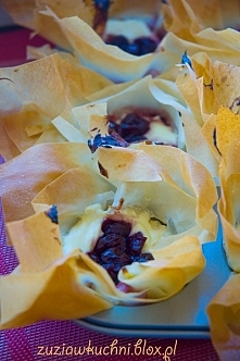 Babeczki serowe z ciasta filo