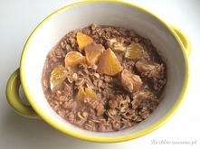 owsianka z kakao, kokosem i pomarańczem