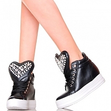 CREEPERSY CZARNE Z CYRKONIOWYM SERCEM