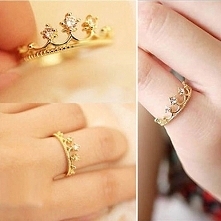 pierścionek pozłacany