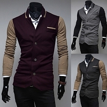 MARYNARKA MĘSKA SPORTOWA SLIM BORDOWO CZARNA - KLIKAJĄC NA ZDJĘCIU ZOSTANIESZ PRZENIESIONY DO INNYCH KOLORÓW I ROZMIARÓW