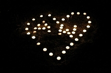 Świeczkowe Serduszko :) Takie dostałam od Narzeczonego. Dobry pomysł, tak niewiele, a tak cieszy :)