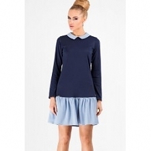 Sukienka z kołnierzykiem ma...