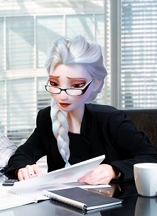 Elsa - kobieta pracująca :D