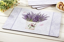 Komplet 4 korkowych podkładek na stół PAW LAVENDER