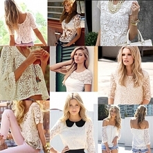 Koronkowe bluzeczki <3 
Czekamy z utęsknieniem na wiosnę :)