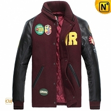 Chicago Sleeve Leather Varsity Baseball Jacket CW850339