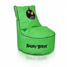 zielona pufa Angry Birds za jedyne 399 zł - PUFA BLACK BIRD-BOMB SEAT S - dowiedz się więcej i zamów na bombom.pl