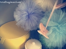 Tiulowe pompony DIY.