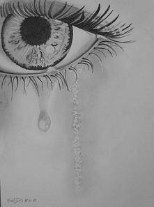 "Krople deszczu są nastrojem tym, jednak to nie krople deszczu, to są moje łzy."