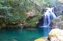 Vintgar Gorge Waterfall, Slovenia.
