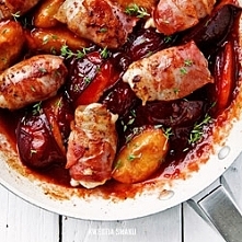 Polędwiczki w sosie śliwkowym