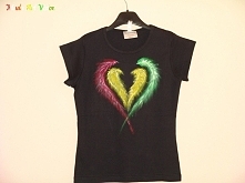 koszulka ręcznie malowana