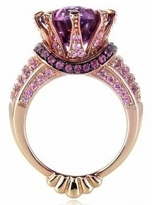 by Le Vian. Rose gold, amethyst and black rhodium ring