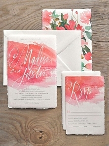 Trendy 2015 – Zaproszenia watercolor