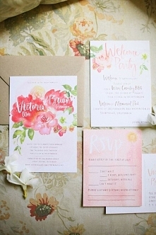Trendy 2015 – Zaproszenia watercolor