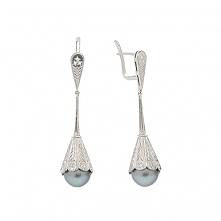 Kolczyki z białego złota z ...