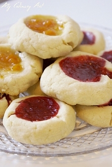 My Culinary Art: Kruche ciastka z dżemem