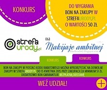 Zapraszamy do wzięcia konkursu u jednej z blogerek. DO wygrania bon na zakupy u nas :-) Kliknij w obrazek i przejdź do strony z opisem nagród i konkursem.