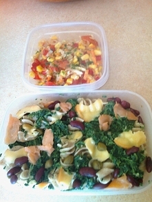 Makaron orkiszowy ze szpina...