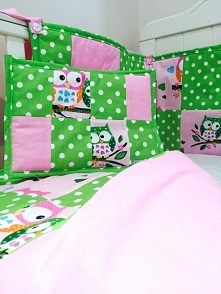 Patchworkowe sowy do lozeczka