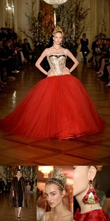 gold love red