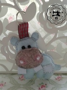 breloczek odblaskowy z filc...