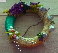 Wiosenna dekoracja na stół,...