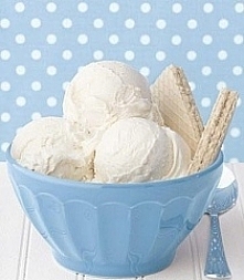 Lody śmietankowe Składniki:

3 szklanki śmietany lub mleka

1¼ szklanki cukru

3 jajka

¼ proszku waniliowego

Żółtka zmiksuj z cukrem i wanilią, ubij je i dodaj gorące mleko lu...