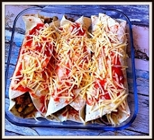 Tortilla z mięsem na ostro ;p