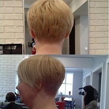 Damski wysoki bob z krótkimi boczkami; ) #hair