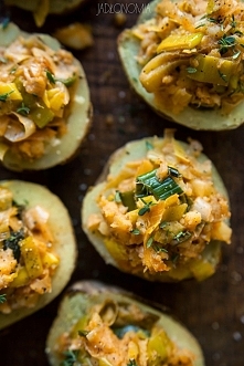 Ziemniaki faszerowane porami