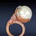South sea pearl with pink &...