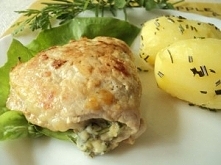 Kotlety schabowe z ziołowym farszem