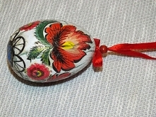 jajko z motywem ludowym