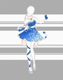 Projekt sukienki.Jeśli ktoś czytał "Władczynię snów" to przez to futerko tak własnie wyobrażam sobie Ivy :D