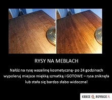 rysy na meblach
