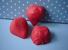 Apetyczne woski do aromaterapii w kształcie truskawek
