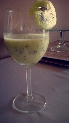 koktajl z kiwi#śniadanie#kiwi na lepszy metabolizm #mniam