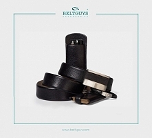 Elegancki komplet męski wykonany z czarnej włoskiej skóry. Idealne dopełnienie biznesowych stylizacji. Dla nowych klientów 20% zniżki na pierwsze zakupy! beltguys.pl