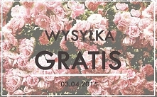 Wszystkie osoby, które złożą dziś zamówienie w sklepie nie zapłacą za wysyłkę! :)

klikajcie na zdjęcie!