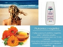 Masz problem z przesuszonymi włosami. Płukanka z nagietka i odpowiedni szampon pomogą Ci przywrócić im odpowiedni poziom nawilżenia i blask.